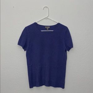 Cashmere by Charter Club Blue Blouse